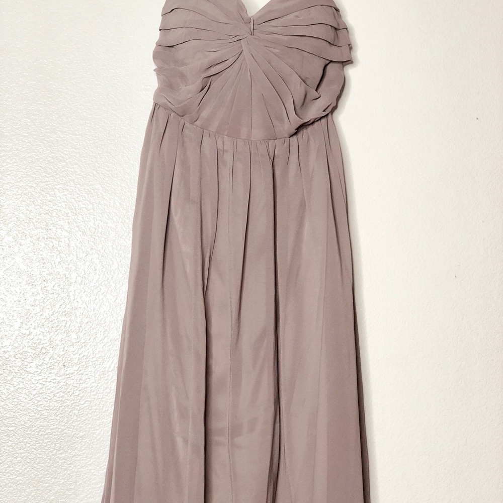 Mauve Dress XS formal bridesmaid strapless prom - Picture 4 of 5